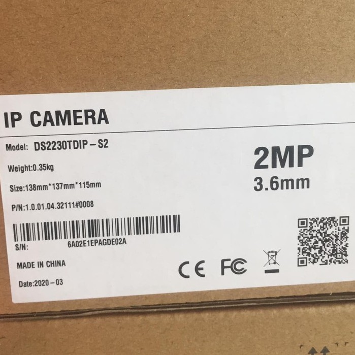 Camera IP Dome Trong Nhà 2.0Mp Dahua DS2230TDIP-S2, Hỗ Trợ PoE, Hồng Ngoại 30m - Hàng Chính Hãng