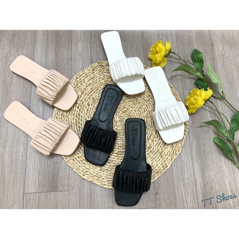 Dép bản nhúm thời trang TT Shoes mũi vuông sphoang04
