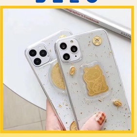 Miếng dán Mèo Thần Tài vẫy tay, mạ vàng, trang trí ốp lưng điện thoại ý nghĩa chiêu tài, hút lộc,may mắn,bình an giá rẻ