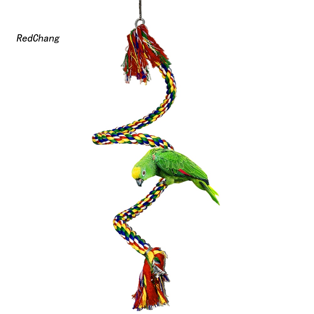 Đồ Chơi Dây Thừng Cotton Co Giãn Treo Chuồng Chim Vẹt