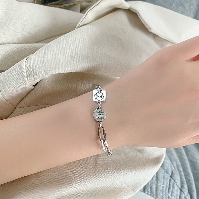 Vòng tay phối mặt phụ kiện phong cách thời trang hip hop