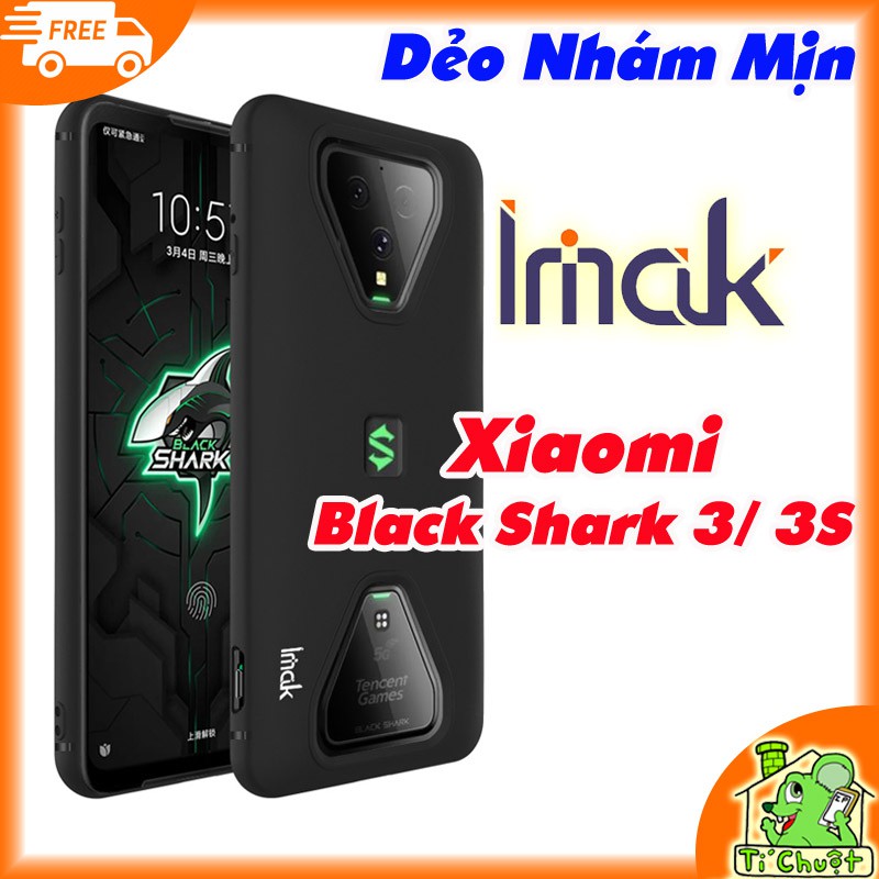 Ốp lưng Xiaomi Black Shark 3/ Shark 3s Dẻo Đen Nhám