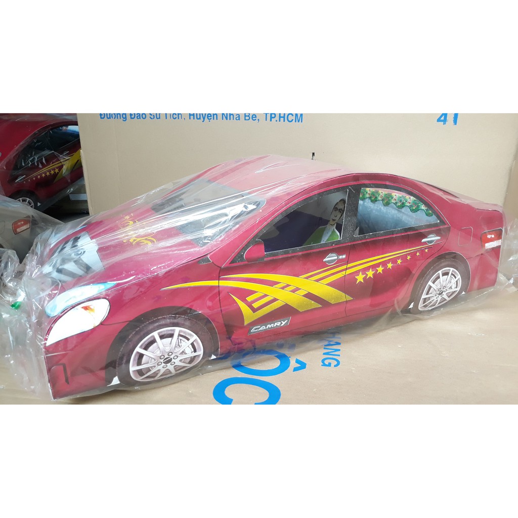 Xe Hơi Giấy [Vàng M.ã] Lớn/Nhỏ, 7 Chỗ/4 Chỗ - Thiên Lộc