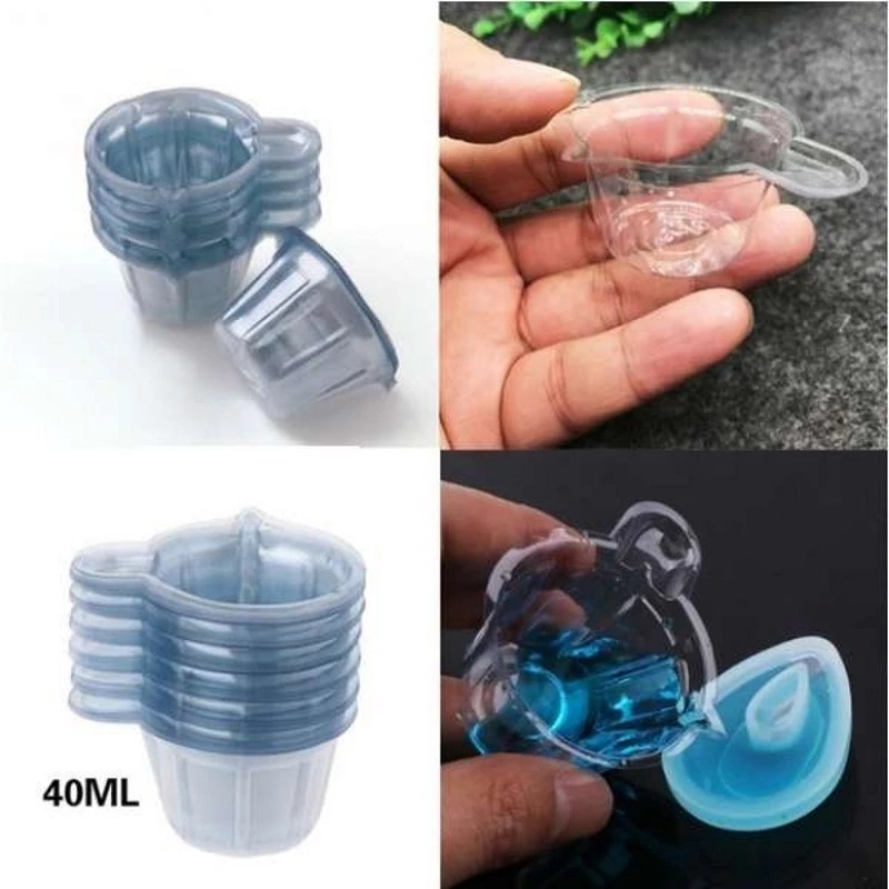 Set 10 cốc nhựa silicone 40ML dùng một lần làm đồ trang sức