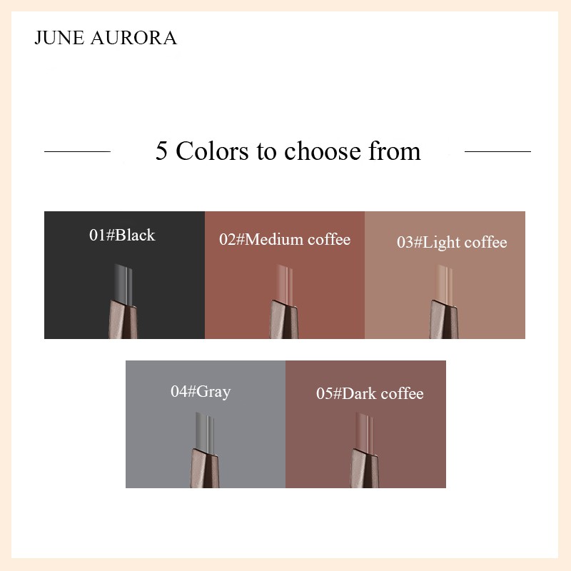 [Hàng mới về] Bút chì kẻ lông mày hai đầu chống thấm nước có 5 màu để chọn lựa | BigBuy360 - bigbuy360.vn