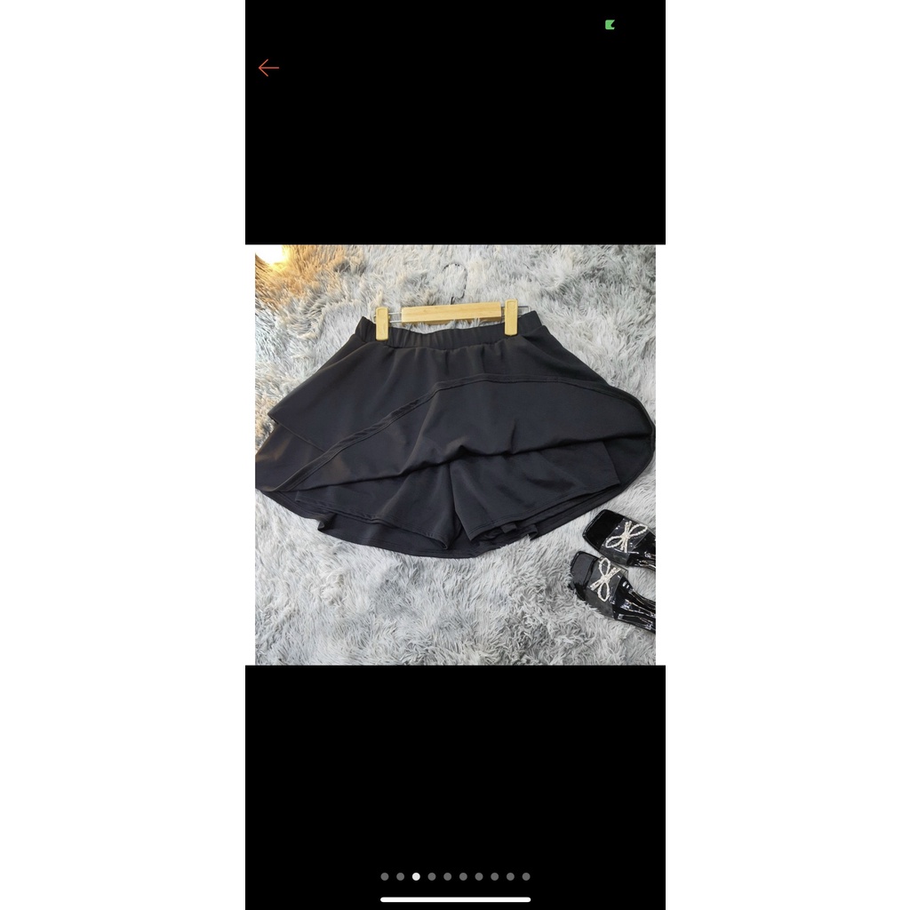 Chân váy Poly hai tầng Bigsize