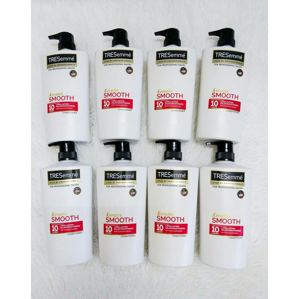 Bộ dầu gội + xả TRESemme 850g KARATIN SMOOTH chuẩn Salon