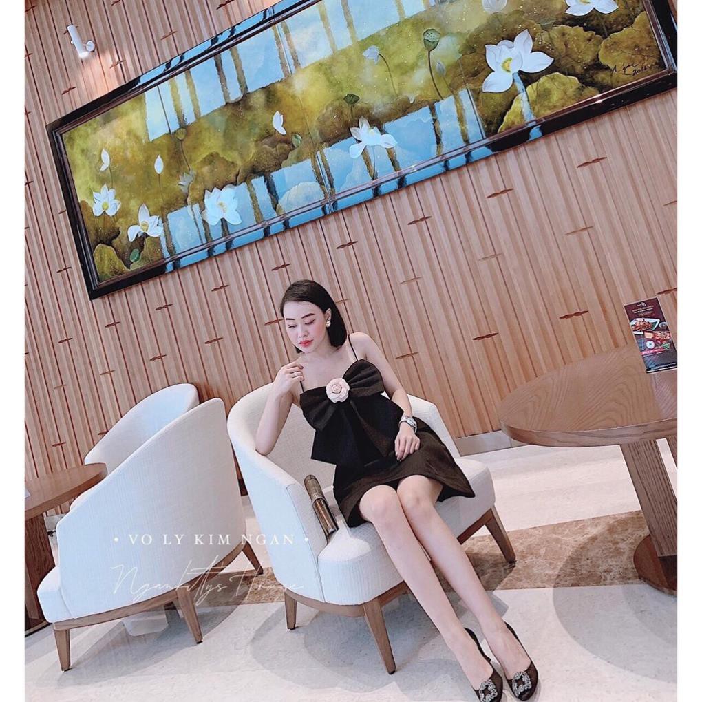 Váy Nữ ,Đầm Hai Dây Cài Hoa Ngực Đẹp Xuất Săc | BigBuy360 - bigbuy360.vn