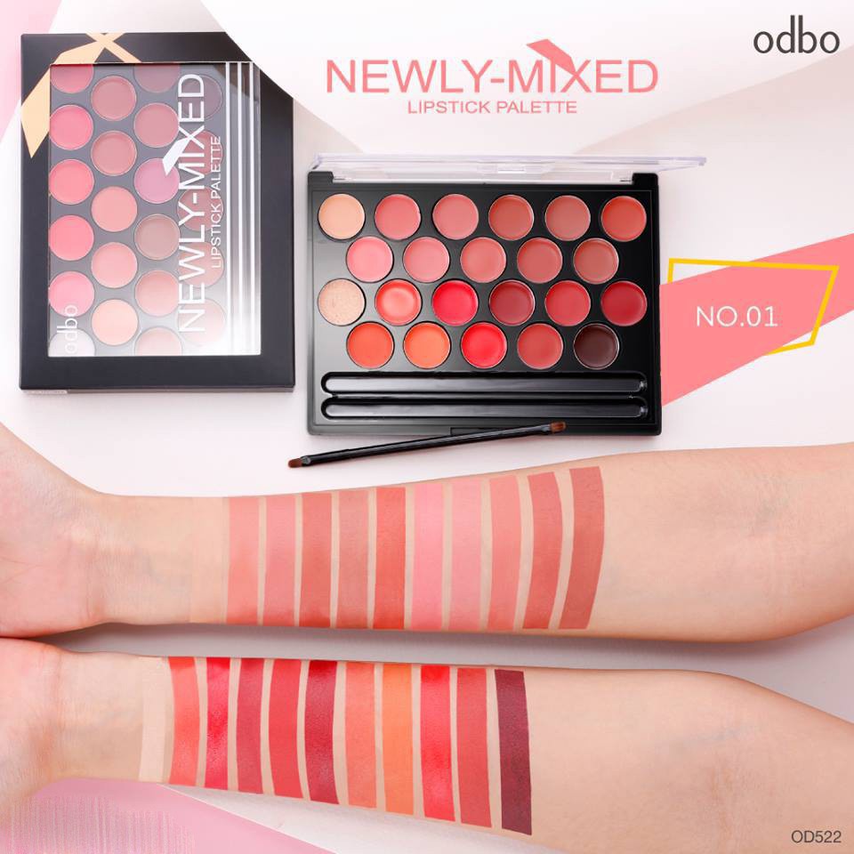 Bảng Son 22 Màu Odbo Newly Mixed Lipstick Palette