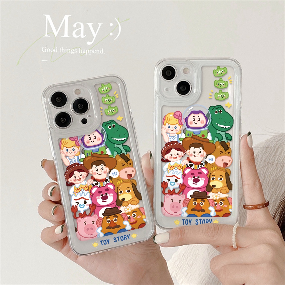 DISNEY Ốp Điện Thoại Chống Sốc Hoạt Hình Toy Story Cho iPhone 11 13 12 X XS Pro Max XR 12 13