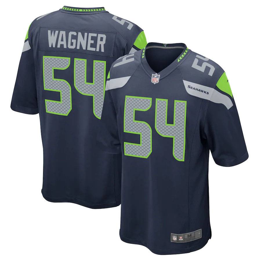 Mới Áo Thun Bóng Đá Seattle Seahawks NFL Số 54 Wagner Số 12