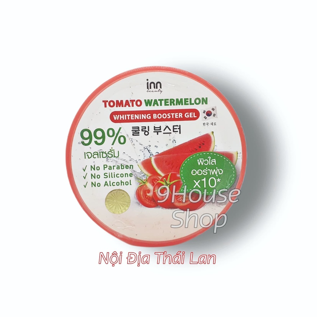 01 Gel Dưỡng Trắng Da Dưa Hấu &amp; Cà Chua INN Tomato Watermelon Whitening Booster Gel Thái Lan 100 gram