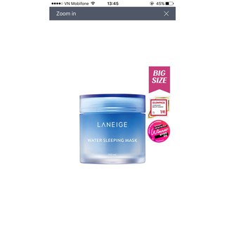 Mặt nạ ngủ cấp nước Water Sleeping Mask 100ml