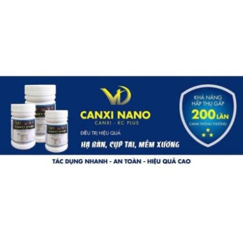 Canxi Nano chó mèo cho chó bầu chống tụt canxi phòng bại liệt
