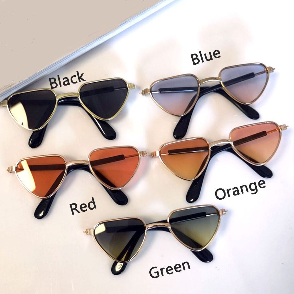 Kính mát hình trái tim nhiều màu sắc thời trang cho búp bê