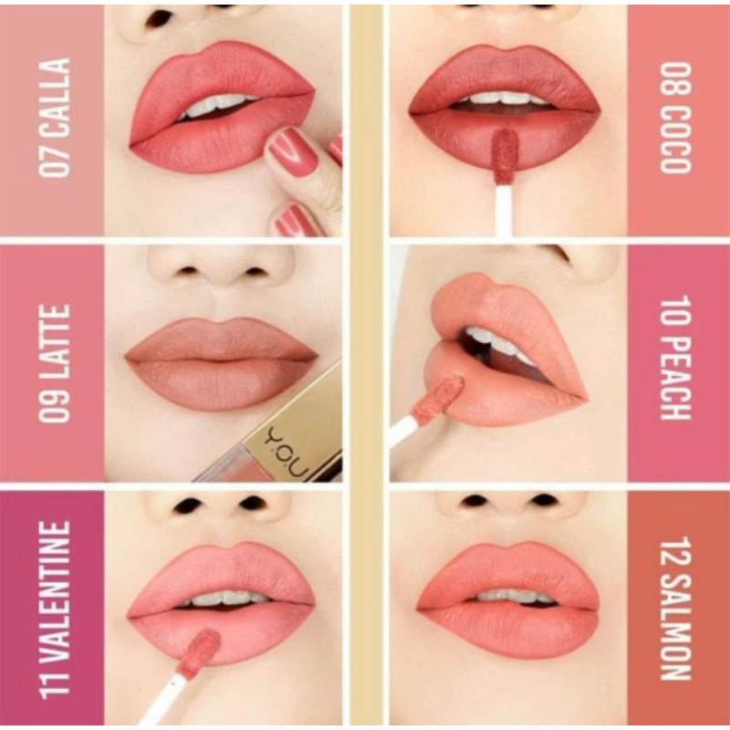 (Hàng Mới Về) Son Kem Lì Trang Điểm Lâu Trôi Cao Cấp Y.O.U | BigBuy360 - bigbuy360.vn