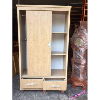 Tủ quần áo gỗ cửa lùa gỗ Melamine