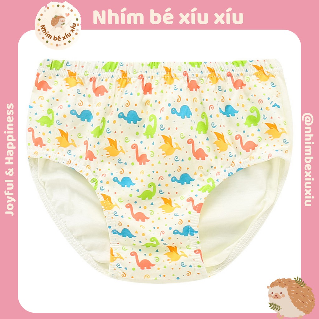 Quần sịp bé trai chất cotton (13-42.5kg) hình khủng long siêu nhân ô tô VT89