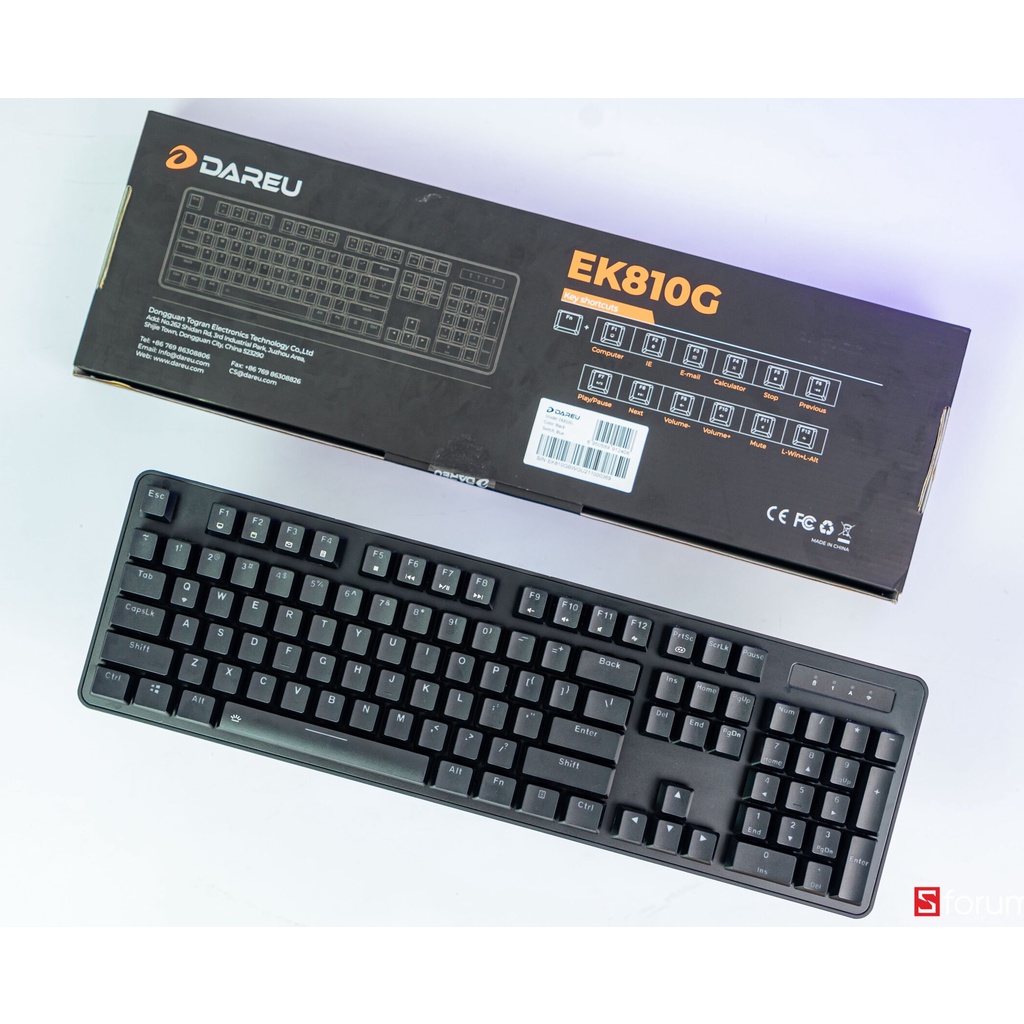 Bàn phím cơ không dây DAREU EK810G BLACK (Blue| Brown| Red D switch)