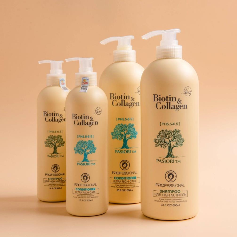 Biotin Collagen  Chống Rụng Kích Thích Mọc Tóc Siêu Mềm Mượt Biotin & Collagen 1000ml