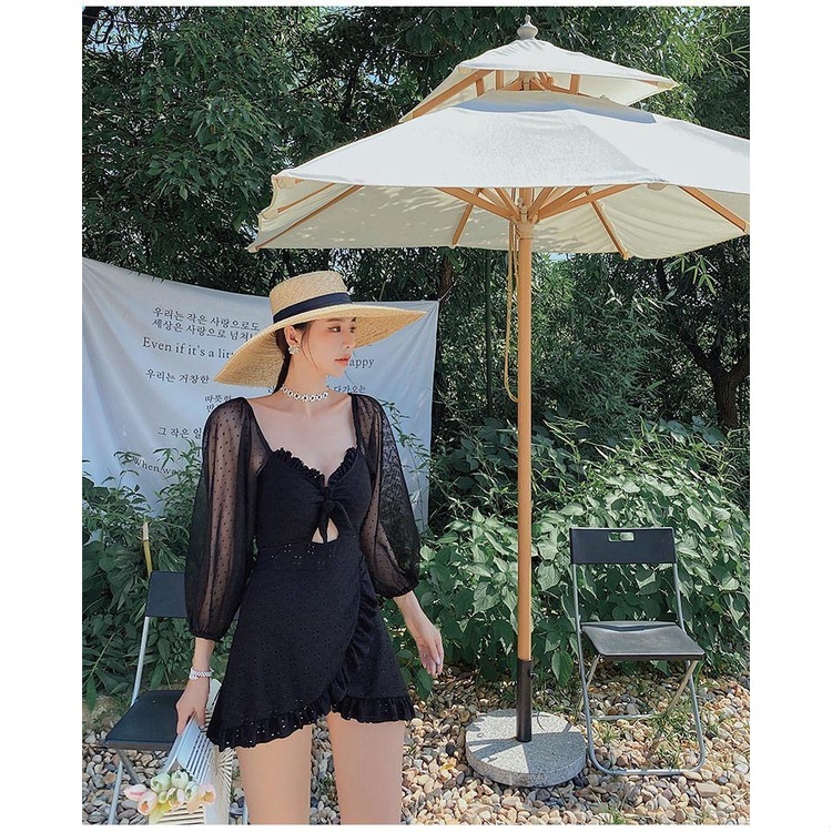 Bộ Đồ Bơi Tay Dài Ôm Dáng Plus Size 2022 Thời Trang Cho Nữ