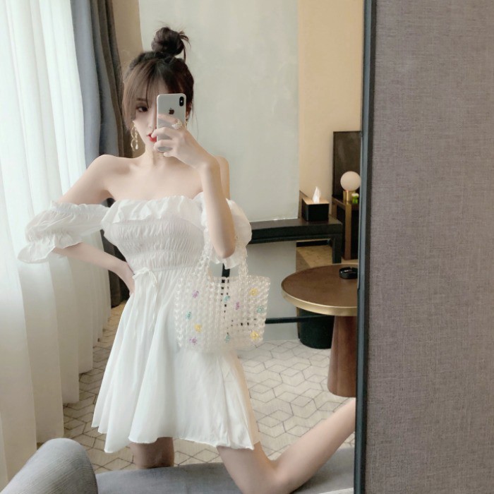 Đầm nữ dáng xòe mini tay ngắn Emilyshop