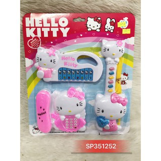 Bộ đàn đồ chơi 3 món Hello Kitty phát nhạc phát đèn cho bé