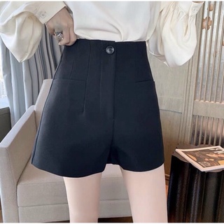 Quần short lưng cao phối nút- chất tuyết mưa mềm mịn, dày dặn- ann9399