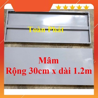Mâm sắt V lỗ ( 30x120cm) màu xám ghi