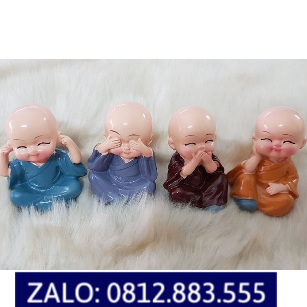 Bộ tượng chú tiểu tứ không (4 chú tượng)