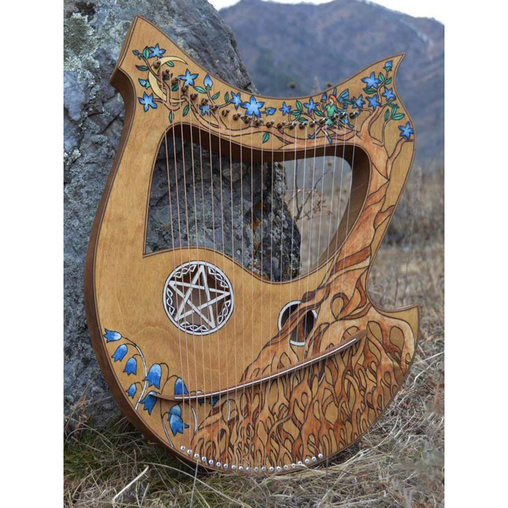 Đàn Lyre Harp đàn hạc thủ công Tặng phụ kiện giáo trình bảo hành thân đàn 10 năm tặng đàn kalimba 17 phím KATENE-W01044