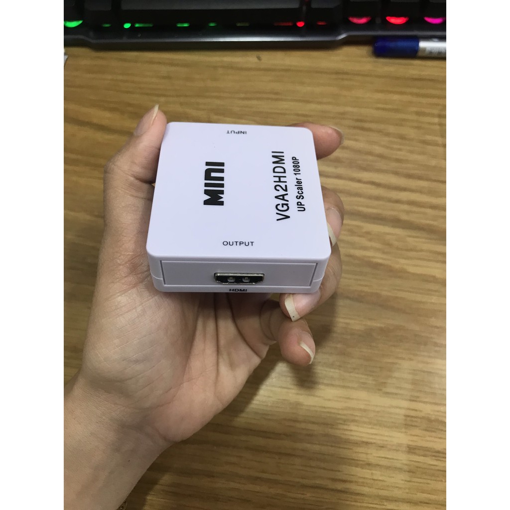 BOX CHUYỂN  VGA SANG HDMI MINI-FULL HD 1080P