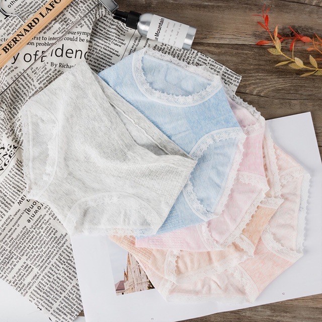 [Góc chị em ] Hộp 5 quần lót nữ muối tiêu Cotton cao cấp