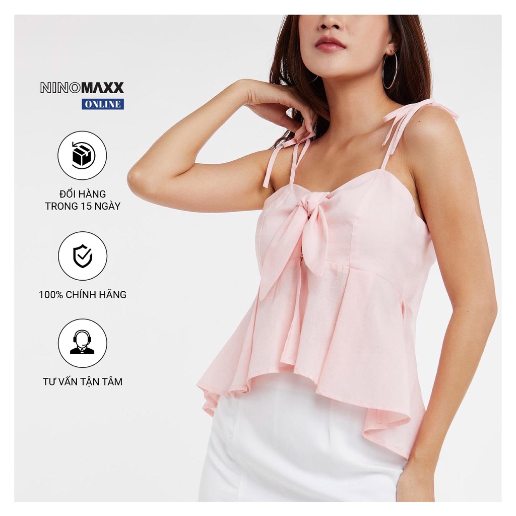 Áo hai dây nữ Ninomaxx phối nơ mã 2002046