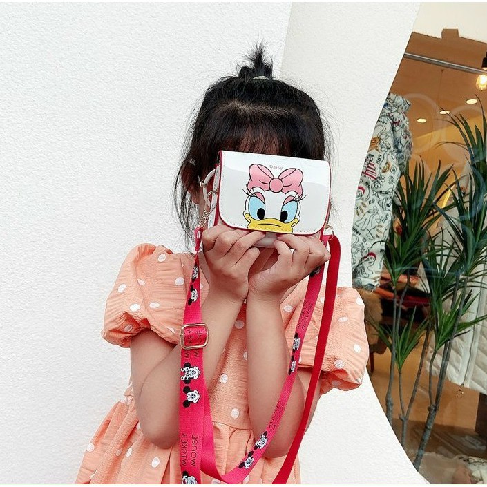Túi đeo chơi tết thời trang cho bé mẫu chuột MKi và vịt Dolan - Duonghieu6789