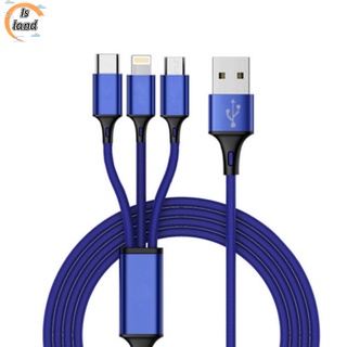 【IS】 Fast USB Charging Cable Universal 3 in 1 Multi Function Cell Phone Cord Charger