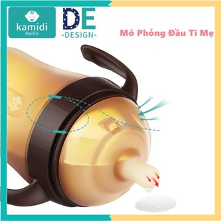 Bình sữa silicon kamidi ppsu silicon korea với silicon đức 150/250 ml, không bpa, núm ti silicon mô phỏng đầu ti mẹ