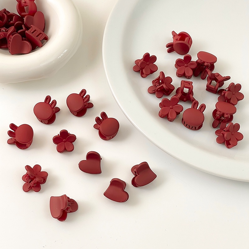 Set 10 Kẹp Tóc Mini Màu Đen Phong Cách Hàn Quốc Cho Nữ