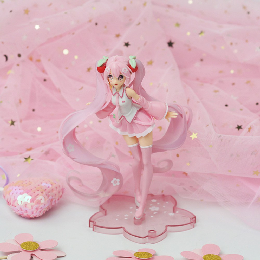 Mô Hình Nhân Vật Hatsune Miku Sakura Mẫu 02 - Cao 15cm Ảnh Thật