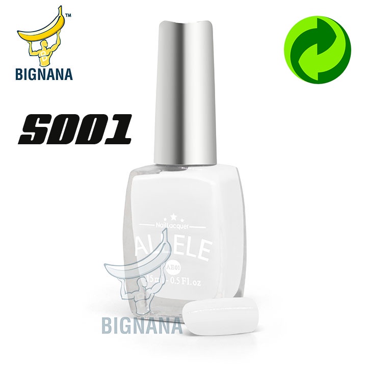 Các Tông Khói, Xi Măng, Trắng, Trắng Bạc, Mẫu Mới Sơn Móng Tay Allele - AE01 Chai 15ml An Toàn, Màu Sắc Đa Dạng