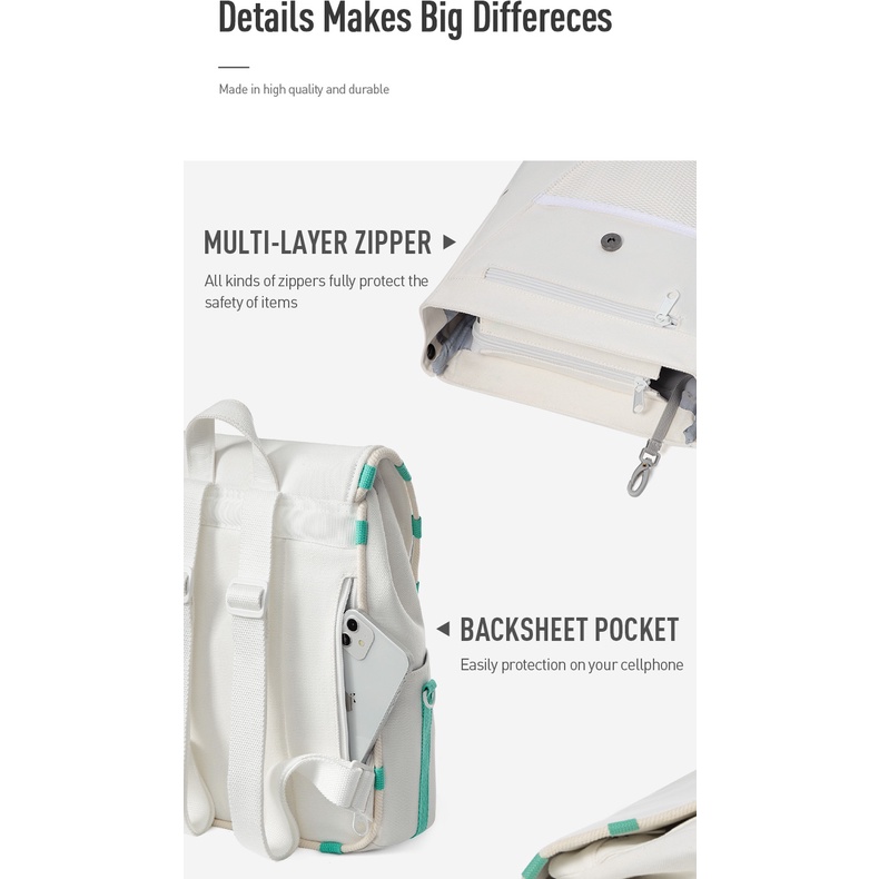 MAH Ba lô nhỏ mát mẻ hợp thời trang Balo học sinh nữ dây rút cá tính Ba lô Thường dành cho Nam