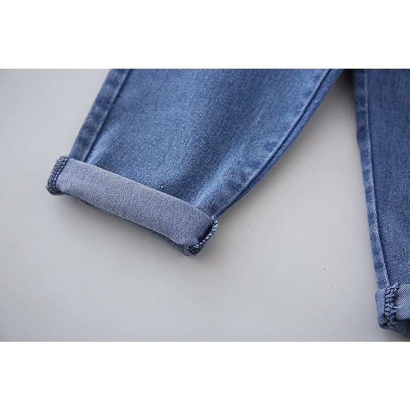 [SALE] QJ24⚡Size 90-120 (12-25kg)⚡Quần Jean cho bé, co giãn mềm thêu nhẹ⚡Thời trang trẻ Em hàng quảng châu freeship
