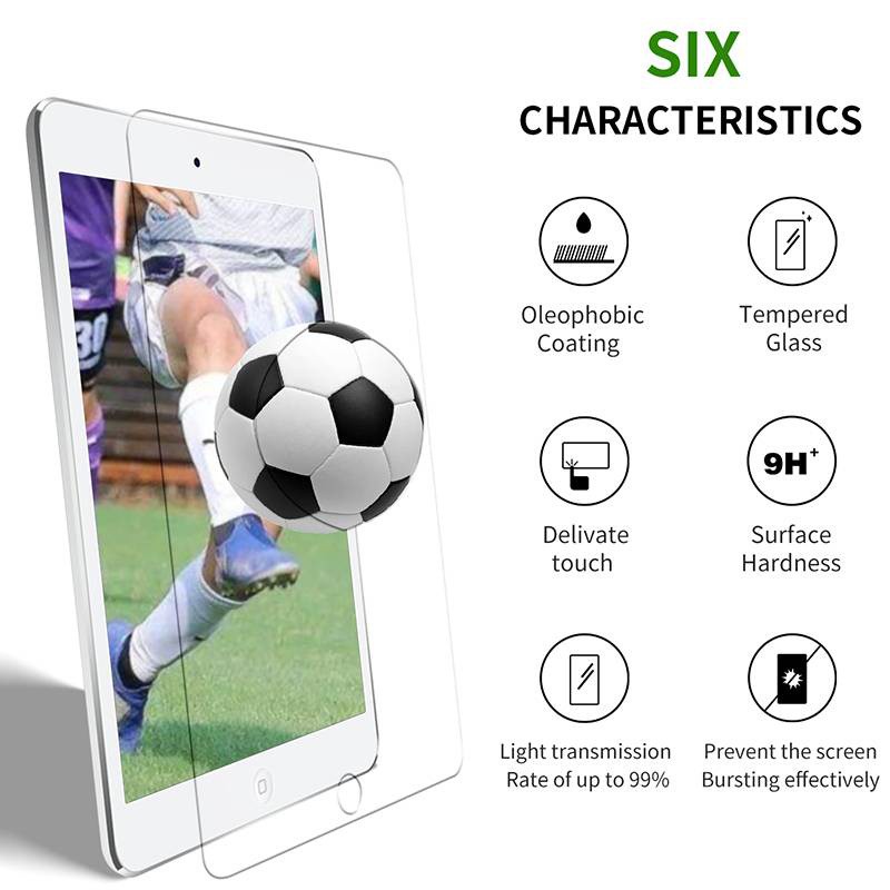 Set 2 kính cường lực Dllencase cao cấp thích hợp cho IPad 9.7 Pro 2017 2018 5/6th Air1/2 A025