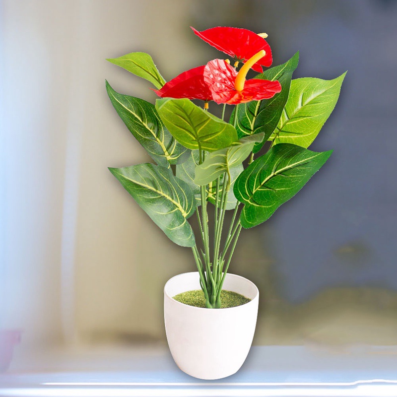 Cây Cọ Nhỏ Nhân Tạo Bằng Nhựa Màu Xanh Lá Dùng Trang Trí