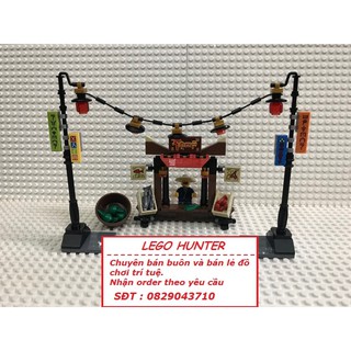 Lego Moc : Sạp bán hàng hoa quả , cá tại chợ