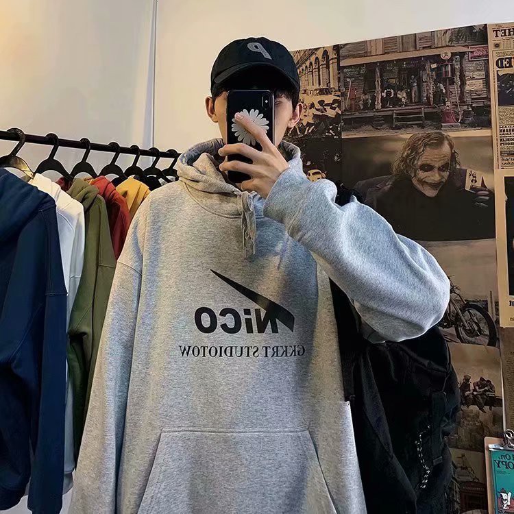 Áo Hoodie Dài Tay In Chữ Phong Cách Hàn Quốc Trẻ Trung Dành Cho Nam / Size M-5Xl | BigBuy360 - bigbuy360.vn