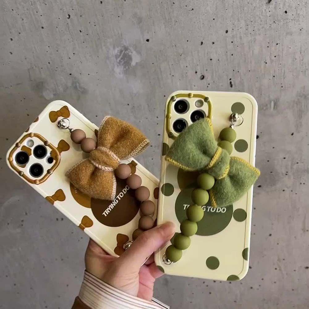 Ốp Điện Thoại Vải Lông Gắn Dây Đeo Cổ Tay Chống Thất Lạc