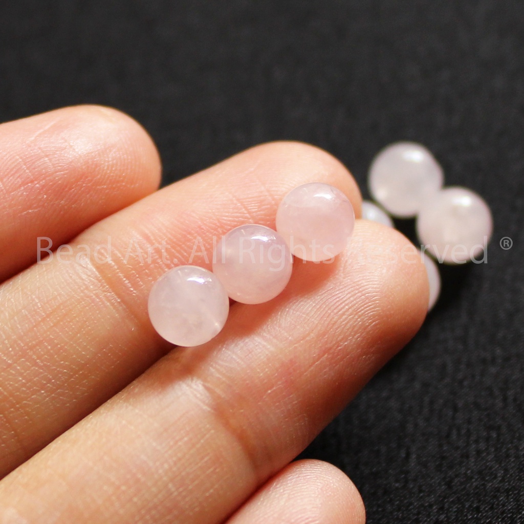 6MM Đá T.A Hồng, Hoả, Thổ, Đá Phối Vòng Tay Phong Thuỷ, Trang Sức, Chuỗi Hạt S50 - Bead Art