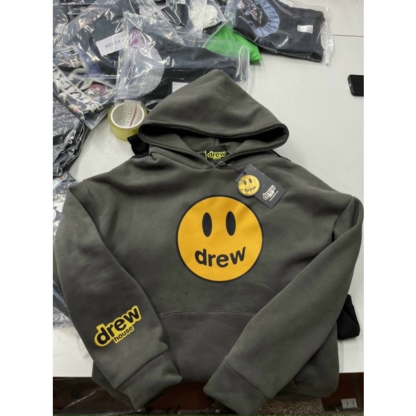 Áo hoodie drew house mặt cười hellbear store , áo nỉ bông hoodie unisex nam nữ