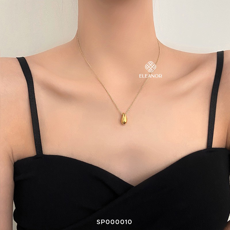 Dây chuyền nữ titan Eleanor Accessories hình giọt nước basic phụ kiện trang sức 0010